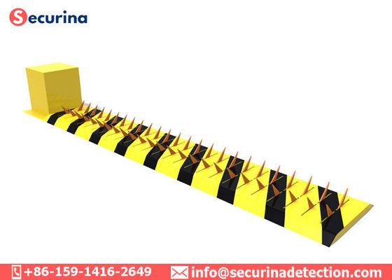 स्टेनलेस स्टील ट्रैफिक स्पाइक बैरियर, सुरक्षित टायर किलर विरोधी टक्कर चेतावनी