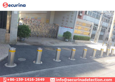 Collapsible Automatic Security Bollards , Retractable Automatic Bollard Systems